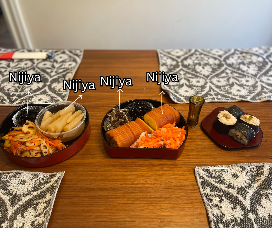 Nijiyaさんのお惣菜と正月